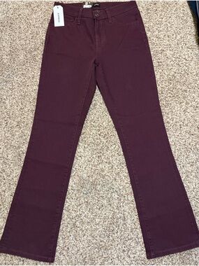 Express Women's Boot Cut Jeans in Wine Size 8 New With Tags NWT